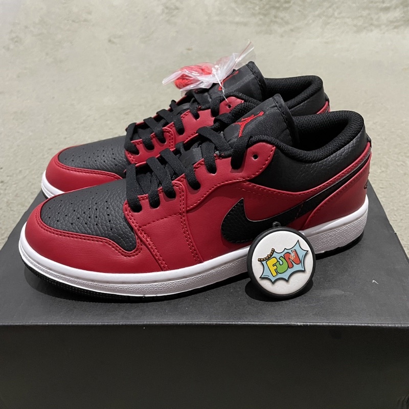 Jual NIKE AIR JORDAN 1 LOW REVERSE RED BLACK PREMIUM ORIGINAL Shopee