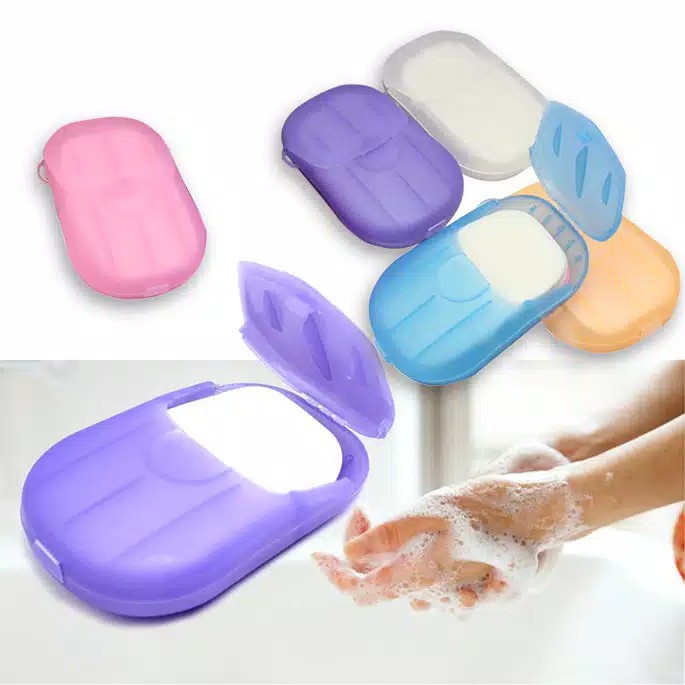 Sabun Cuci Tangan Kertas Tisu Isi 20 pcs Travelling Paper Soap Tissue Hand Wash