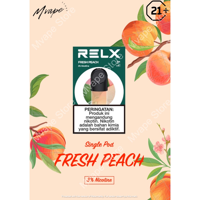 Jual Relx Infinity Essential Pod Cotton Fresh Peach Cartridge