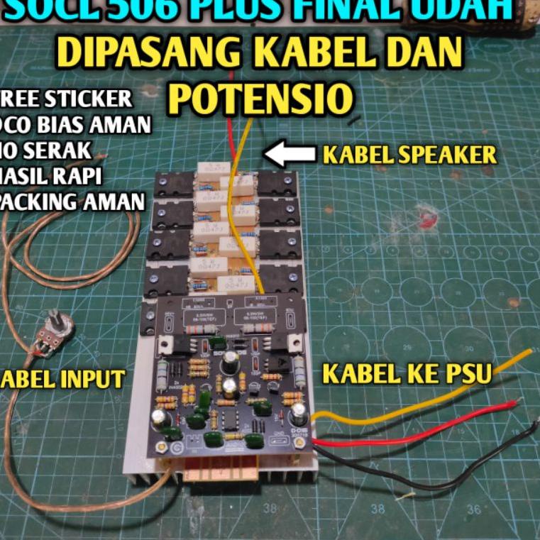 Jual [New][V58I] KIT POWER AMPLIFIER , SOCL 506 PLUS FINAL , SOCL 506