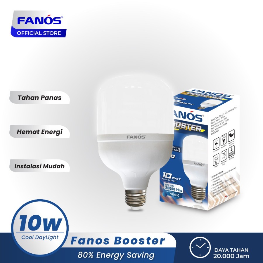 Jual Lampu Led Kapsul Capsule Bulb Fanos Booster 10w Cooldaylight