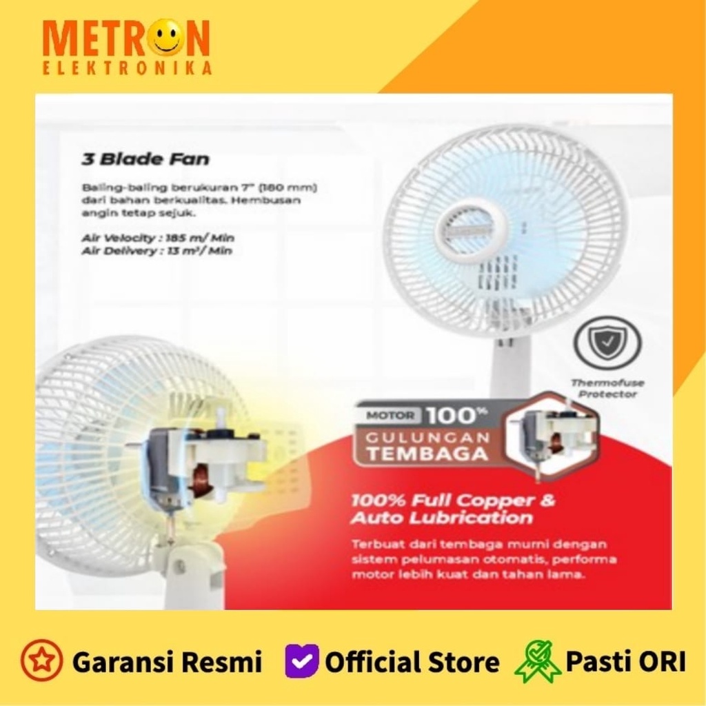 Jual MASPION F 18 DA DESK FAN 7 INCH / KIPAS ANGIN MEJA F 18 DA / F18DA ...