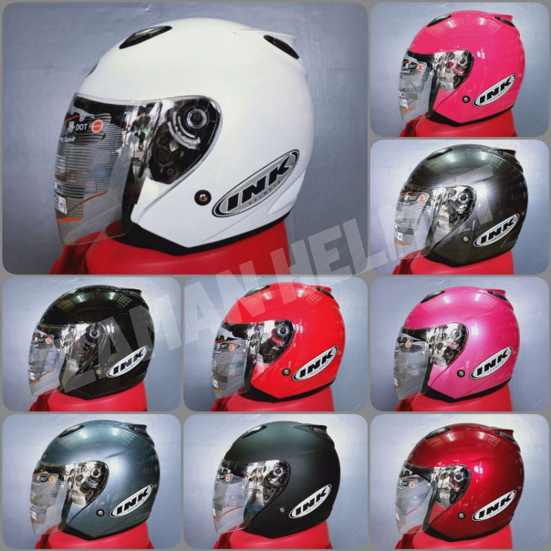 Jual HELM INK CENTRO Solid 100% ORIGINAL Half Face | Shopee Indonesia