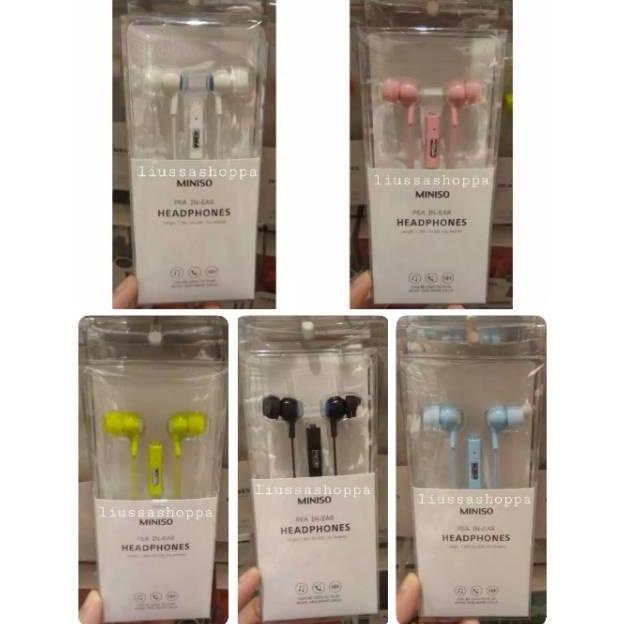 Jual Earphones Miniso Pea In Ear Headphones Miniso Shopee Indonesia