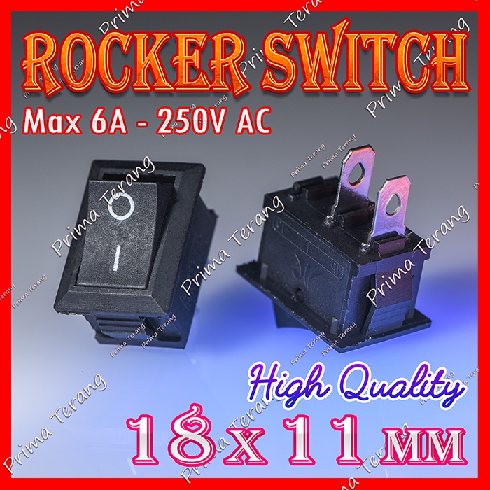 Jual Rocker Switch Power On-Off Saklar On Off Kotak Besar 18x11 mm ...