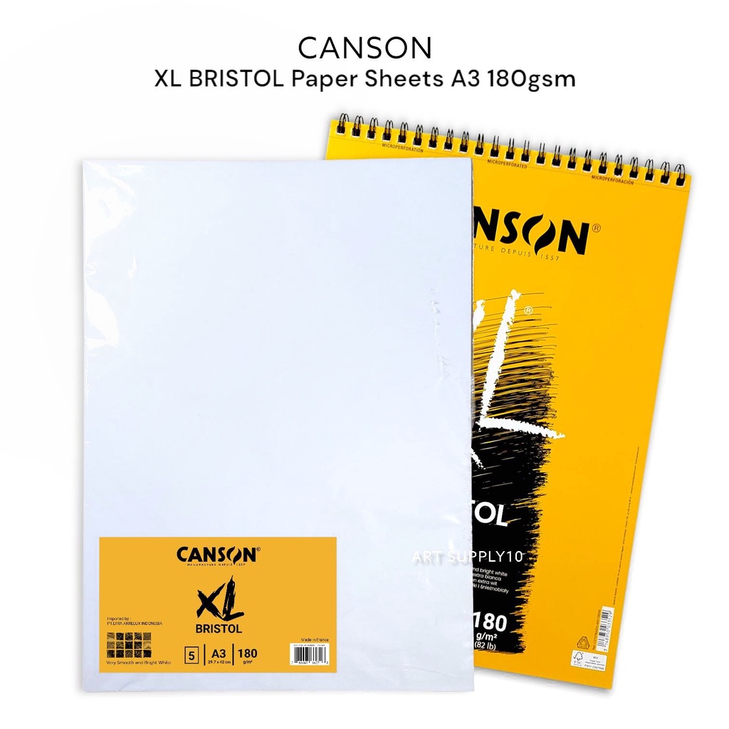 Jual Kertas Canson XL Bristol A3 Paper Sheets 180gsm Shopee Indonesia