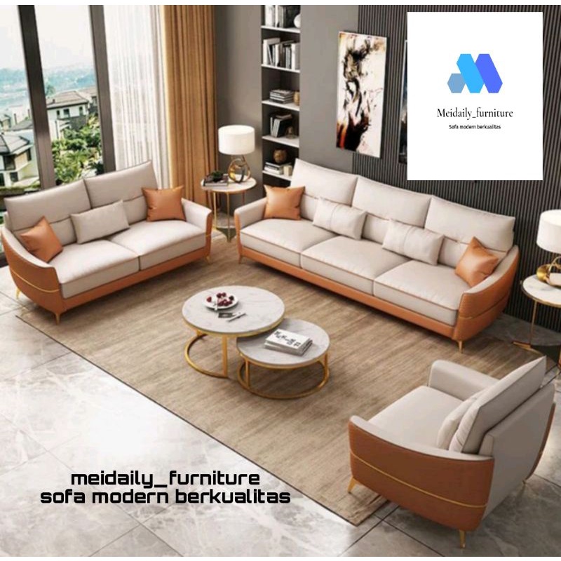 Jual Sofa Retro 321 Minimalis Super Mewah Kursi Ruang Tamu Kualitas