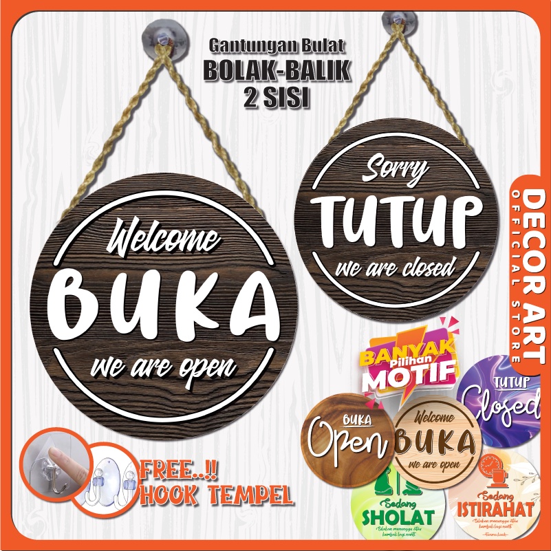 Jual Signboard Waterproof Anti Air Siap Pasang Bolak-Balik Ukuran 20 Cm ...