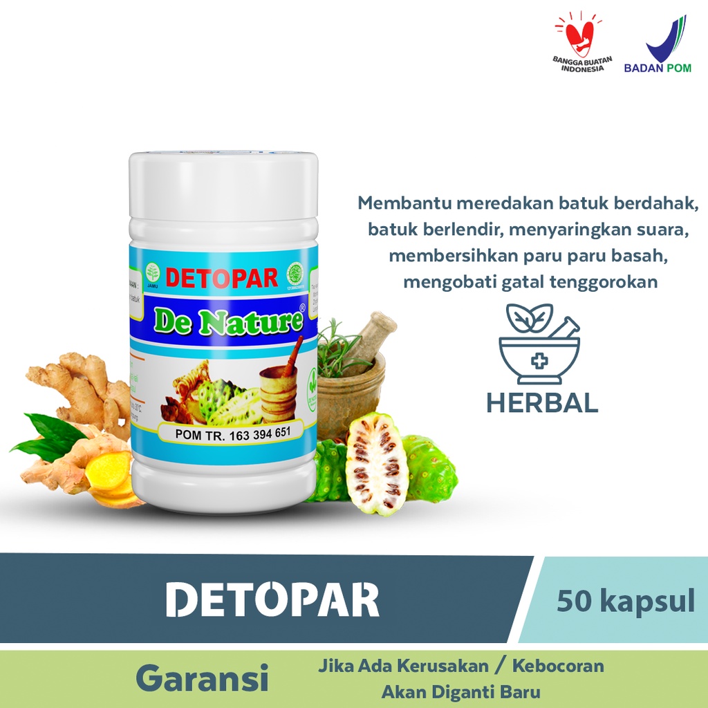 Jual Obat Detopar De Nature Obat Herbal Paru Paru Bronkitis Sesak Nafas Asma Batuk Menahun 7318