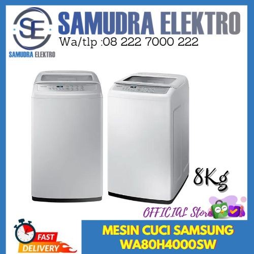 Jual MESIN CUCI SAMSUNG TOP LOADING WASHER WA80H4000SW ORIGINAL ...