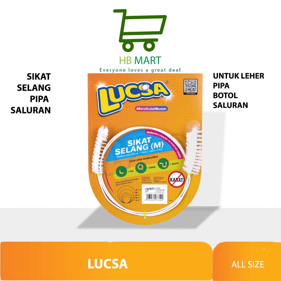 Jual Lucsa Sikat Selang M 140cm - Hose Brush Pipe Brush Medium | Shopee ...