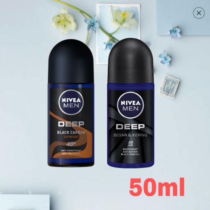 Jual Nivea Men Deodorant Deep Black Charcoal Espresso, Deep Segar ...