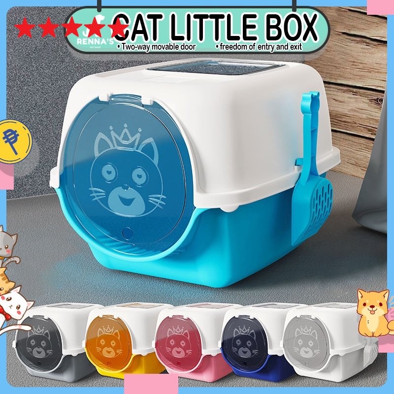 Jual Cat Litter Box Pintu Tempat Bak Pasir Kucing Tempat Pup Toilet