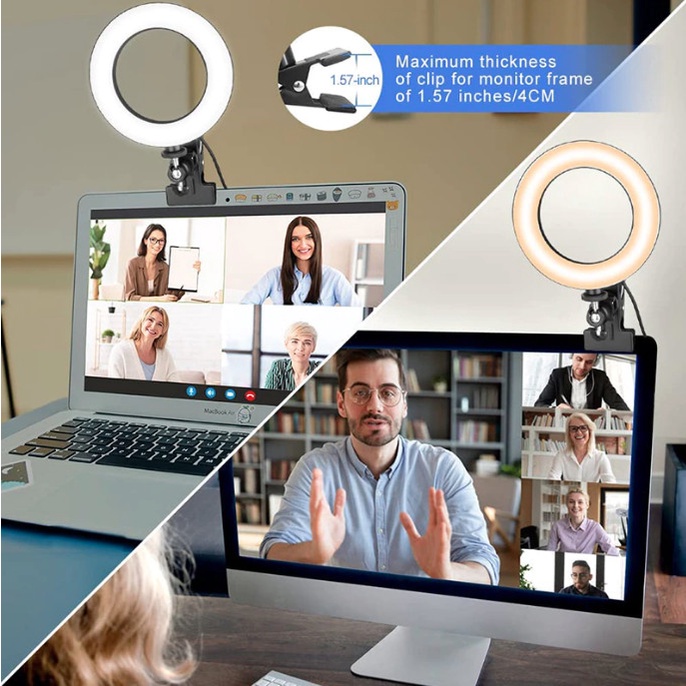 Jual Zoom Meeting LED Ring Light Selfie Video Conference | Shopee Indonesia
