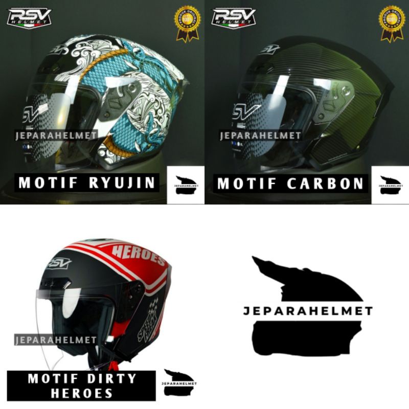 Jual Helm RSV New Windtail Motif Carbon Ryujin Spesial Edition Terbaru ...