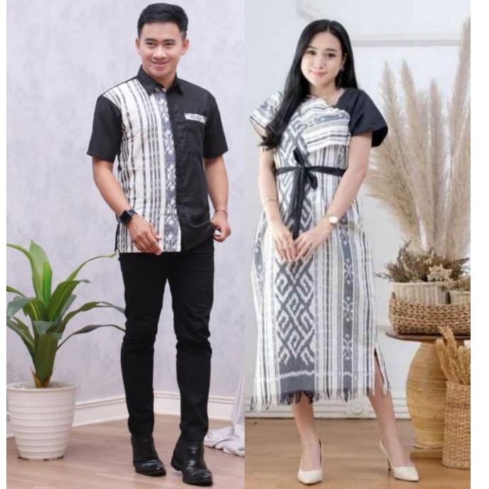 Jual Ready Stok Baju Tenun Set Baju Tenun Stelan Baju Tenun Couple Baju Tenun Etnik