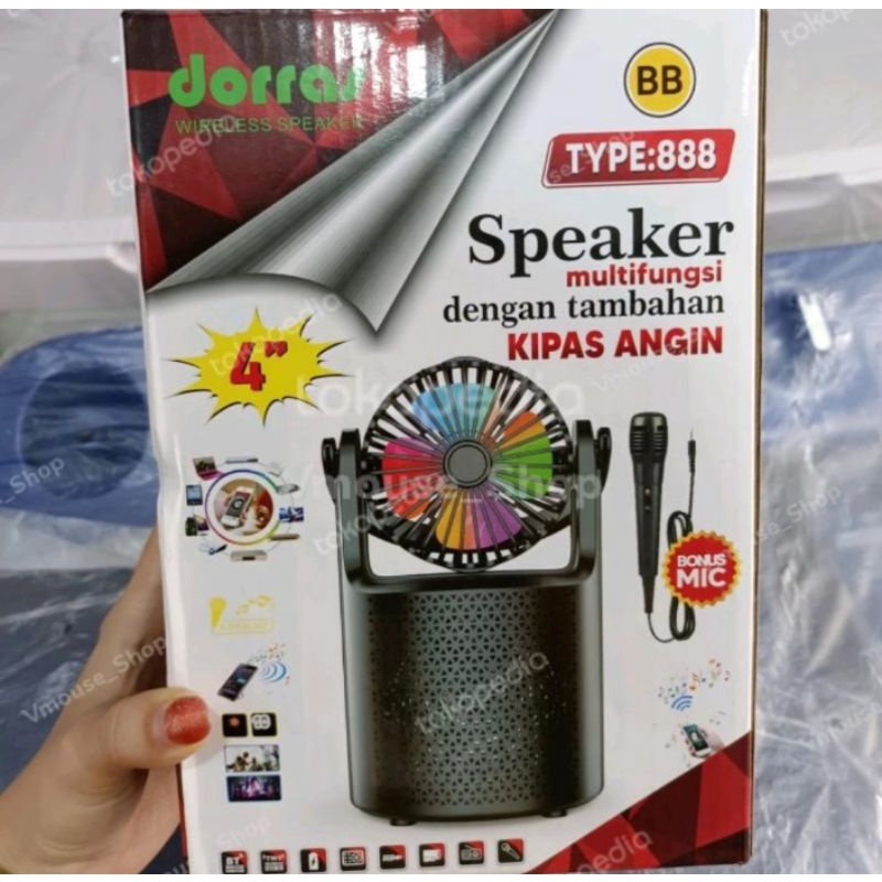 Jual SPEAKER FAN DORRAS 4 INCH SPEAKER BLUETOOTH DORRAS 4INCH