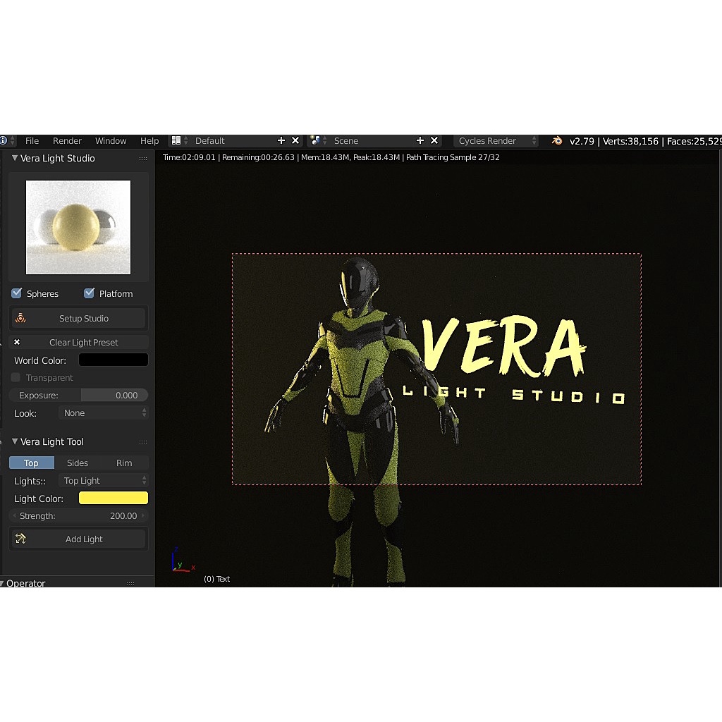 Jual Vera Light Studio For Blender BLD | Shopee Indonesia