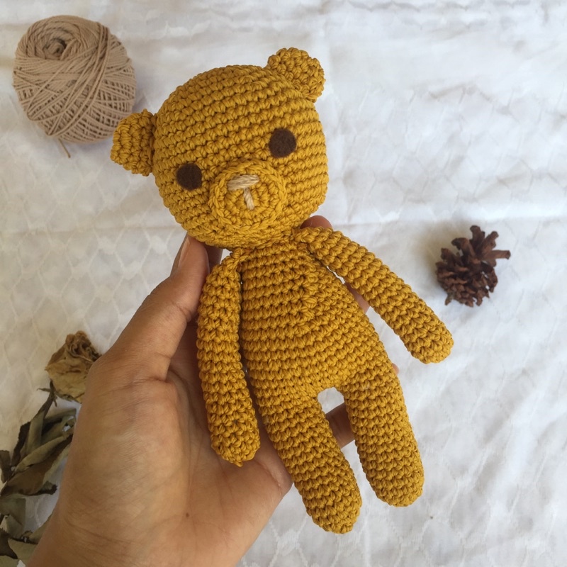 Jual Amigurumi Teddy Bear /Boneka Rajut - Pre Order | Shopee Indonesia