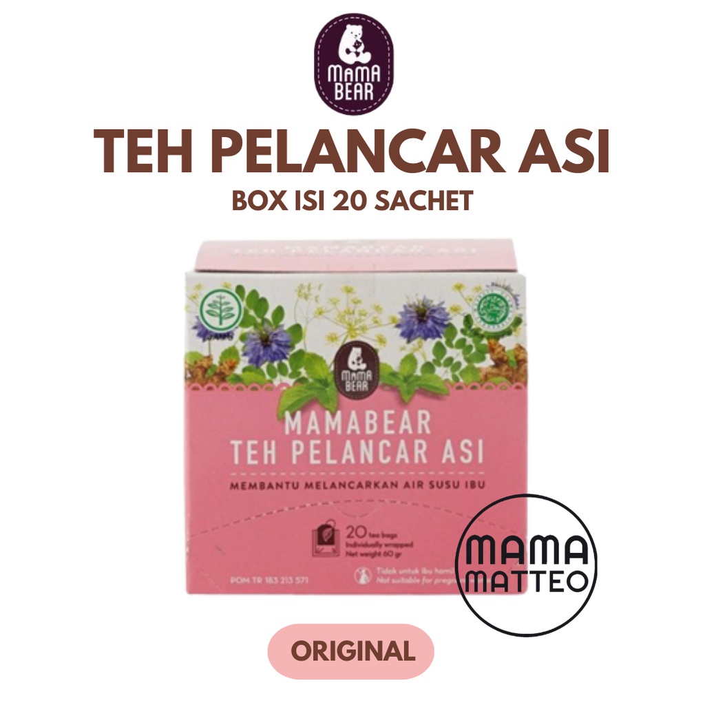 Jual Mamabear Teh Asi Booster Tea Penambah Pelancar Asi Mama Bear Teh