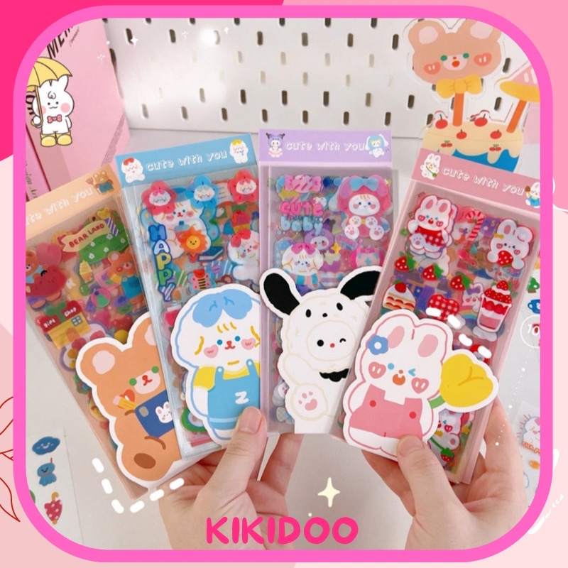 Jual Kikidoo Sticker Journal Stiker Lucu Korean Style untuk Scrapbook ...