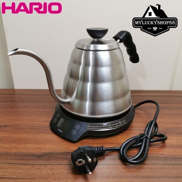Jual Hario V60 Electric Kettle Buono EVKT80HSV Teko Leher Angsa