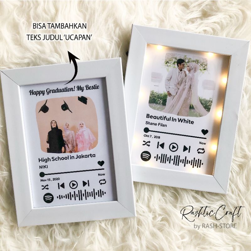 Jual MUSIC FRAME LED | BISA DI SCAN | BONUS KARTU UCAPAN | GIFT FOR ...
