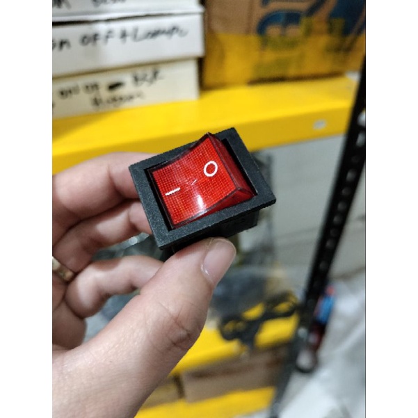 Jual switch on off 4pin + lampu besar , swit on off 4pin + lampu besar ...