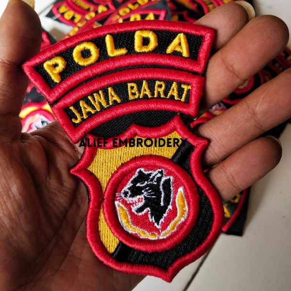 Jual PATCH LOGO POLDA JAWA TIMUR BORDIR TIMBUL 3D | Shopee Indonesia