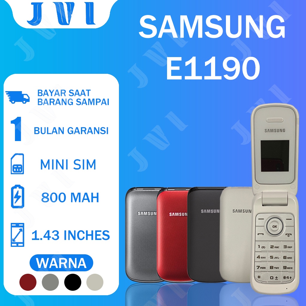 Jual Samsung Lipat E1190 GSM 2G mobile phone Flip phone Shopee Indonesia