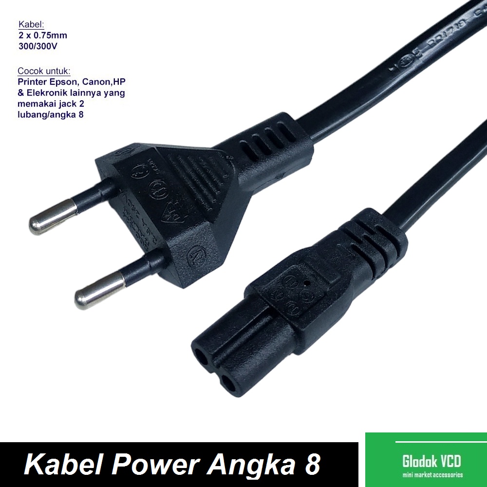 Jual Kabel Power Printer 2 Lubang Shopee Indonesia 3506