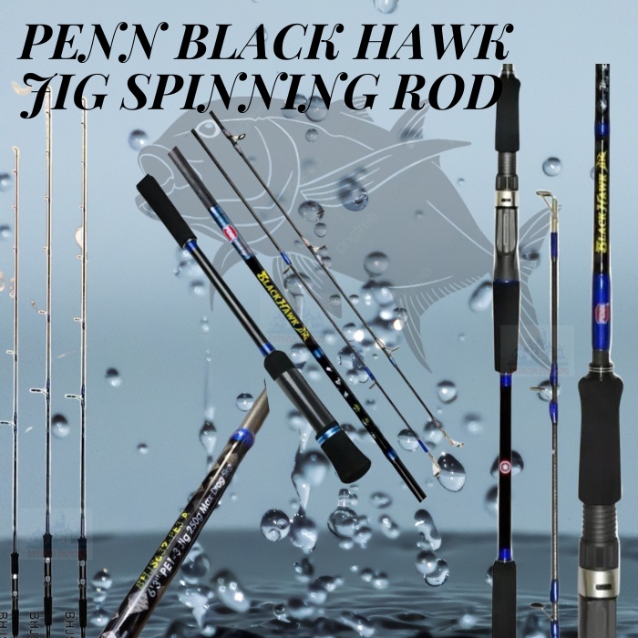 ジギング PENN BLACK HAWK BHJS632新品 PE3号 250gフィッシング - ロッド