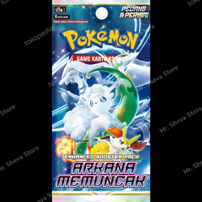 Jual Kartu Booster Pack Arkana Memuncak Pokemon Indonesia S11A (Baca ...