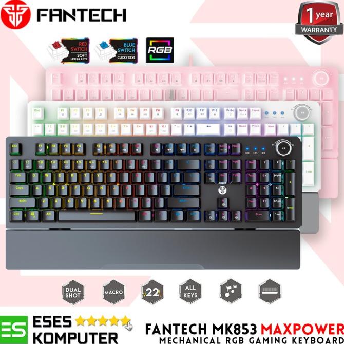 Jual Keyboard Fantech MK853 MaxPower RGB | Keyboard Gaming Mechanical ...