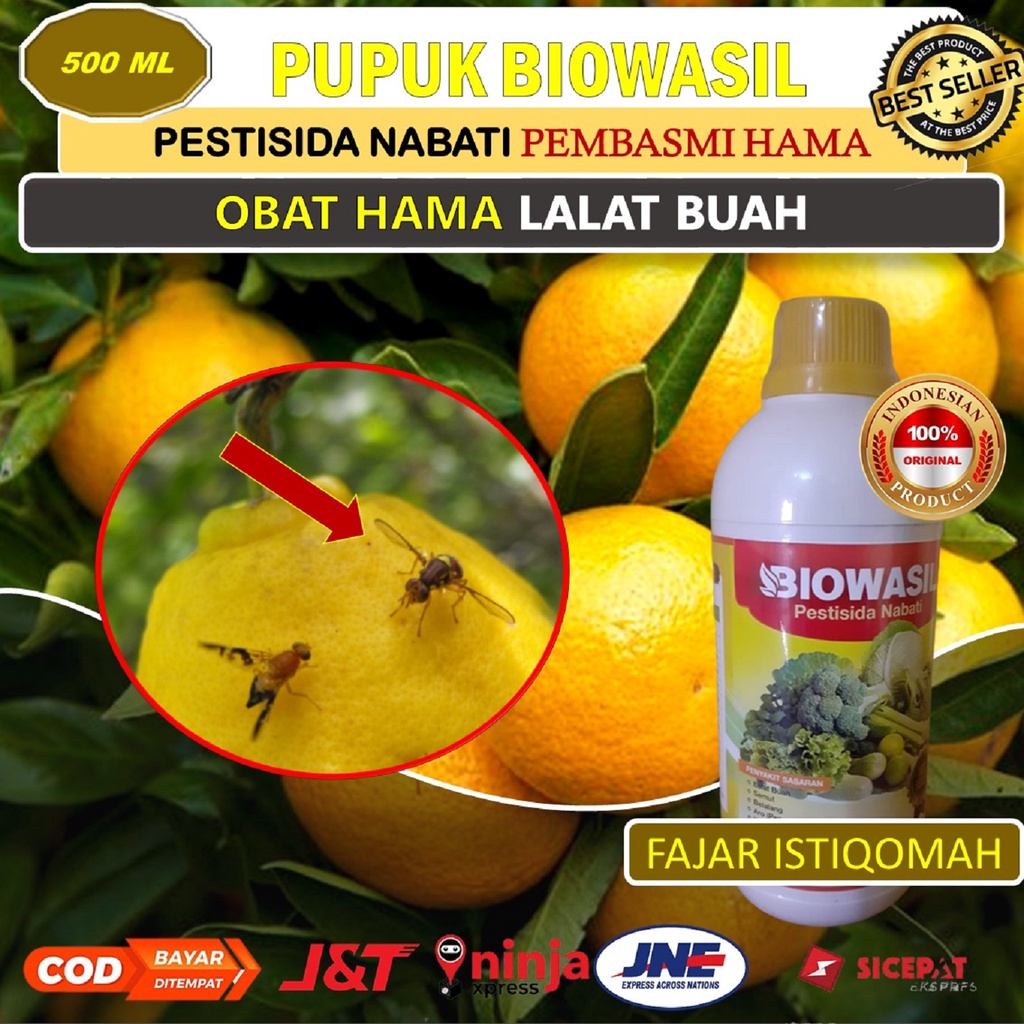 Jual Pupuk Biowasil Isi 500 Ml Obat Pengendali Hama Lalat Buah Pada Tanaman Jeruk Racun Lalat 2557