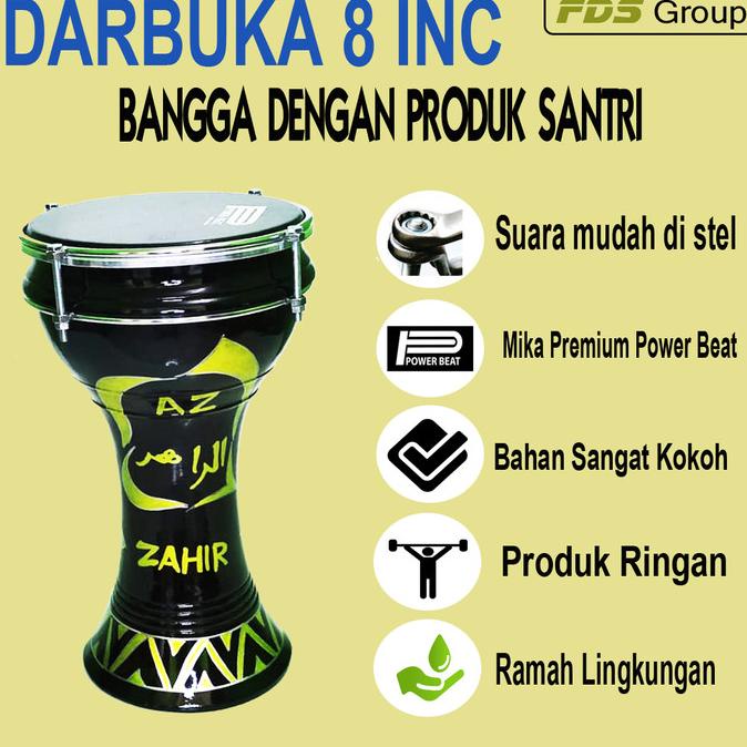 Jual Alat Musik Dumbuk Darbuka Hadroh Murah Asli 8 Inc Marawis Rebana ...