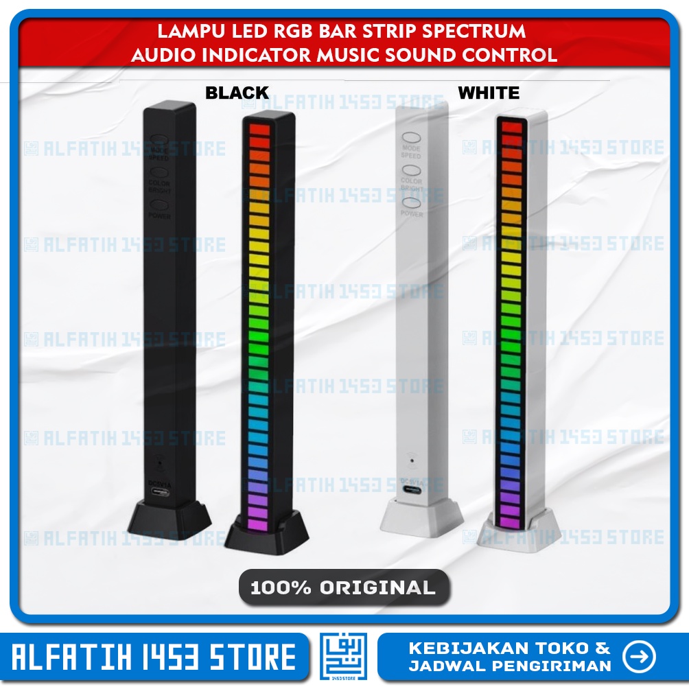 Jual Lampu Led Rgb Bar Strip Spectrum Audio Indicator Music Sound Control Shopee Indonesia