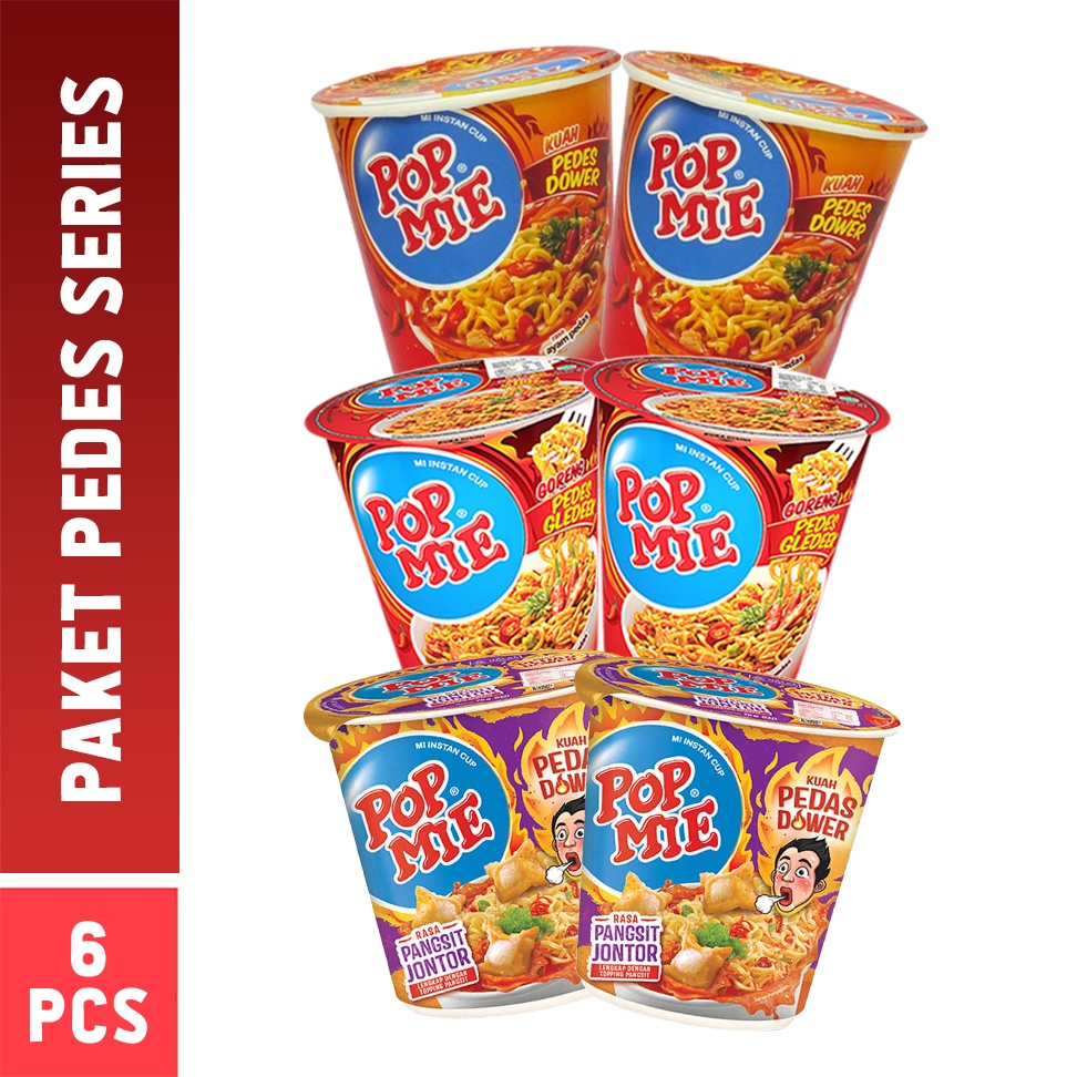 Jual Pop Mie Paket Pedes Series Pcs Shopee Indonesia