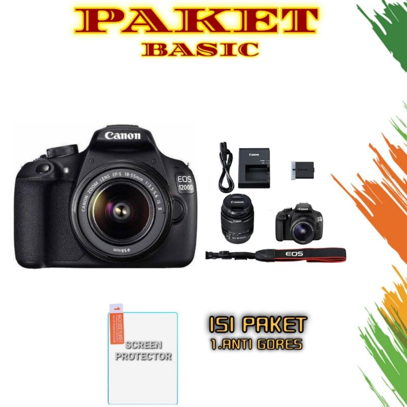 Jual (NEW) CANON EOS 1200D + KIT LENSA 18-55MM BERGARANSI 1 TAHUN ...