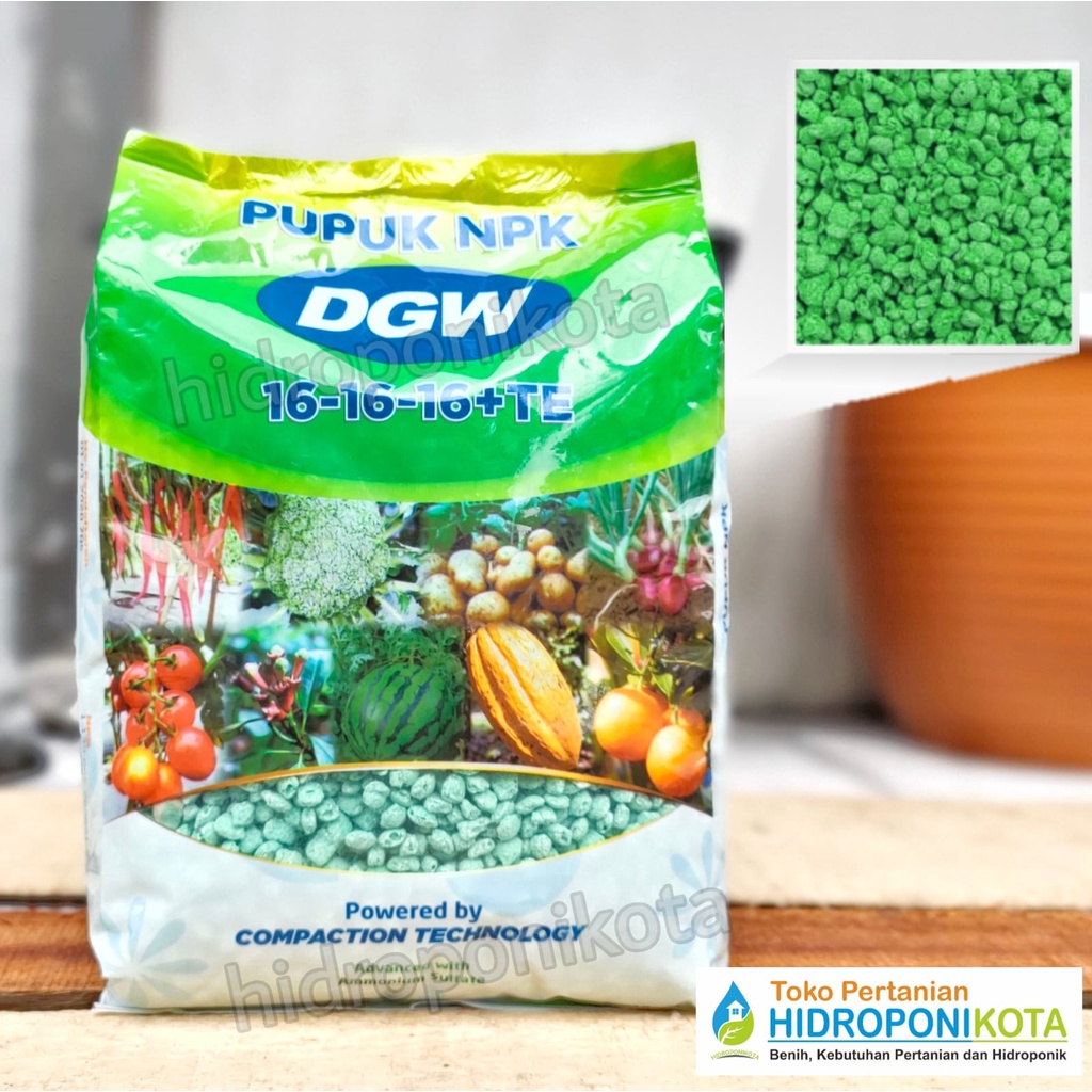 Jual DGW - Pupuk NPK 16 16 16 +TE Kemasan 1 Kg - Pupuk Daun | Shopee ...