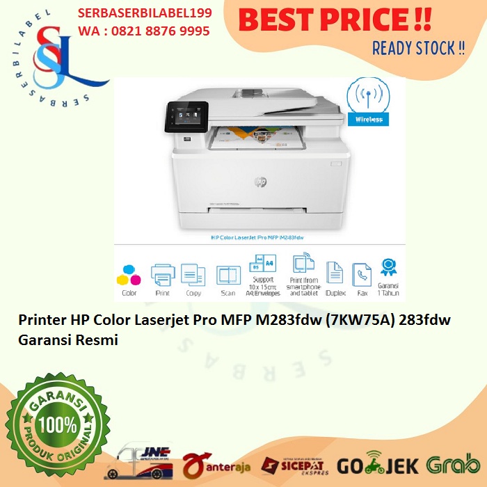 Jual Printer HP Color Laserjet Pro MFP M283fdw (7KW75A) 283fdw Garansi ...