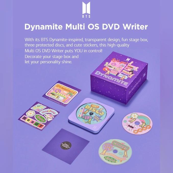 Jual PO DP OFFICIAL BTS DYNAMITE MULTI OS DVD WRITER EDITION PURPLE
