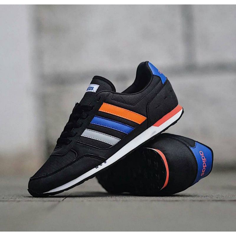 Jual Sepatu Adidas Neo City Racer Black Lis France Original Shopee Indonesia