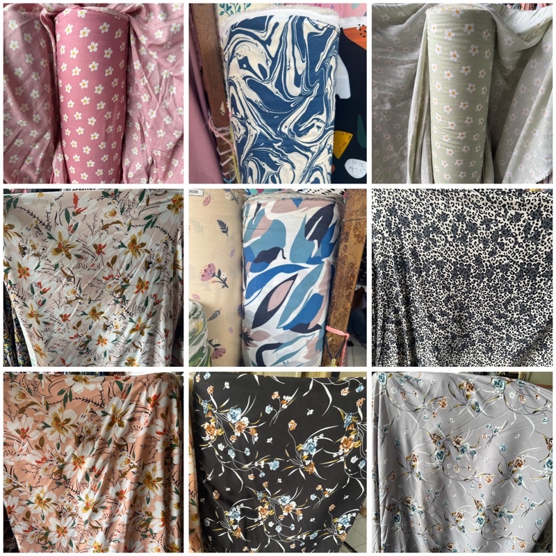 Jual Kain Katun Rayon Viscos Premium (harga Tertera 0,5m) | Shopee ...