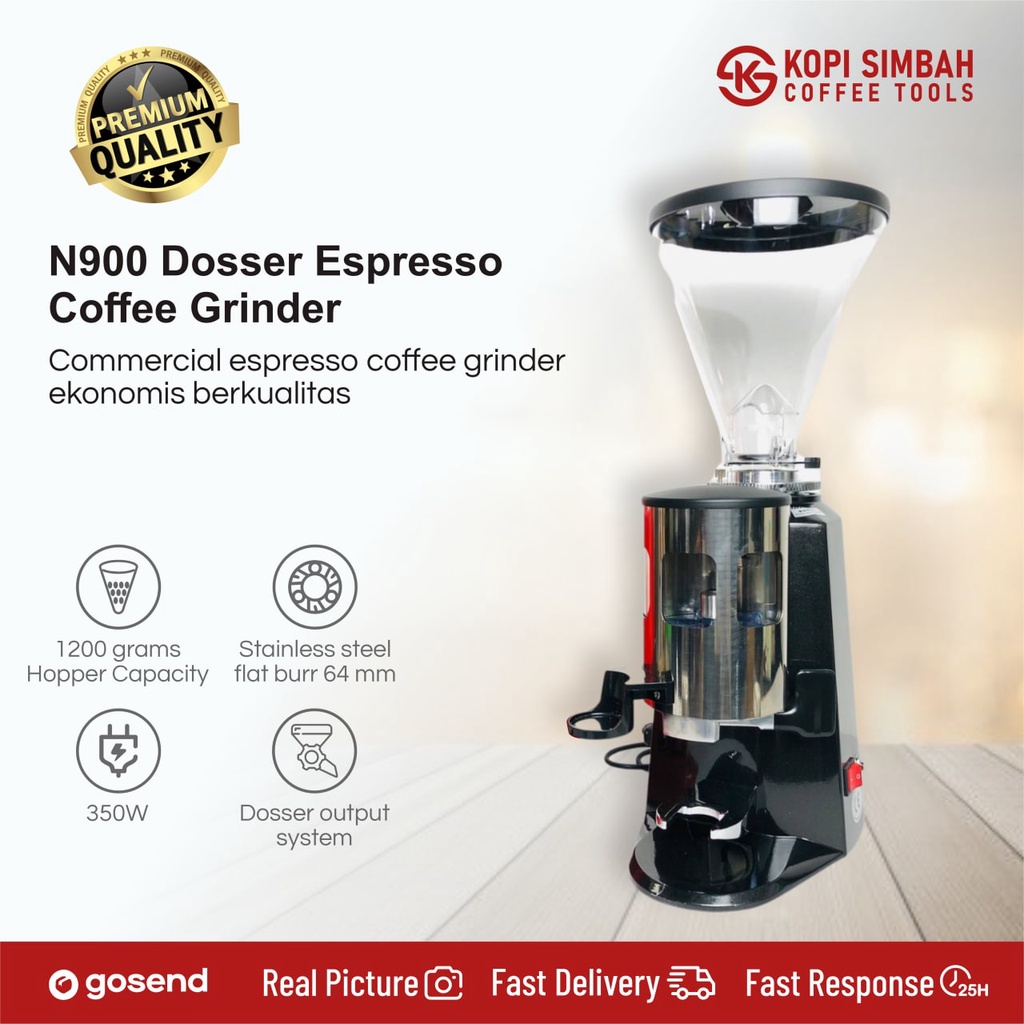 Feima 900N Doser Espresso Grinders, 64mm Flat Burrs