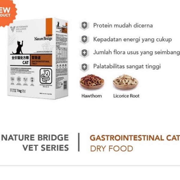 Jual Nature Bridge Vet Wet Gastro Intestinal Cat Gr Promo Price