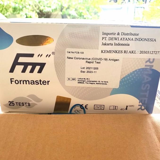 Jual Formaster Antigen Ag Isi 25T Omicron Deteksi | Shopee Indonesia