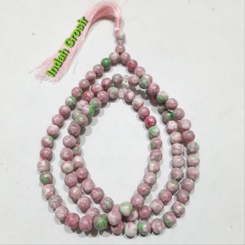 Jual TASBIH BATU PIRUS PINK 99BUTIR 8MM ORIGINAL | Shopee Indonesia