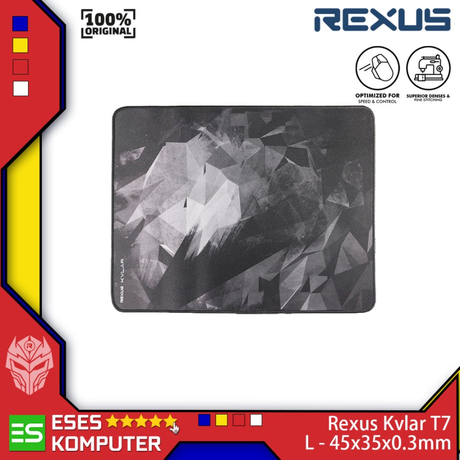Jual Mousepad Rexus Kvlar T7 T 7 T-7 Speed Edition - 450x350x3mm ...