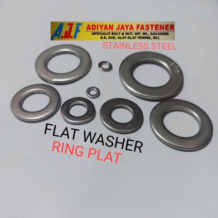 Jual Ring Plat Flat Washer Lingkar Dalam M X X Ss